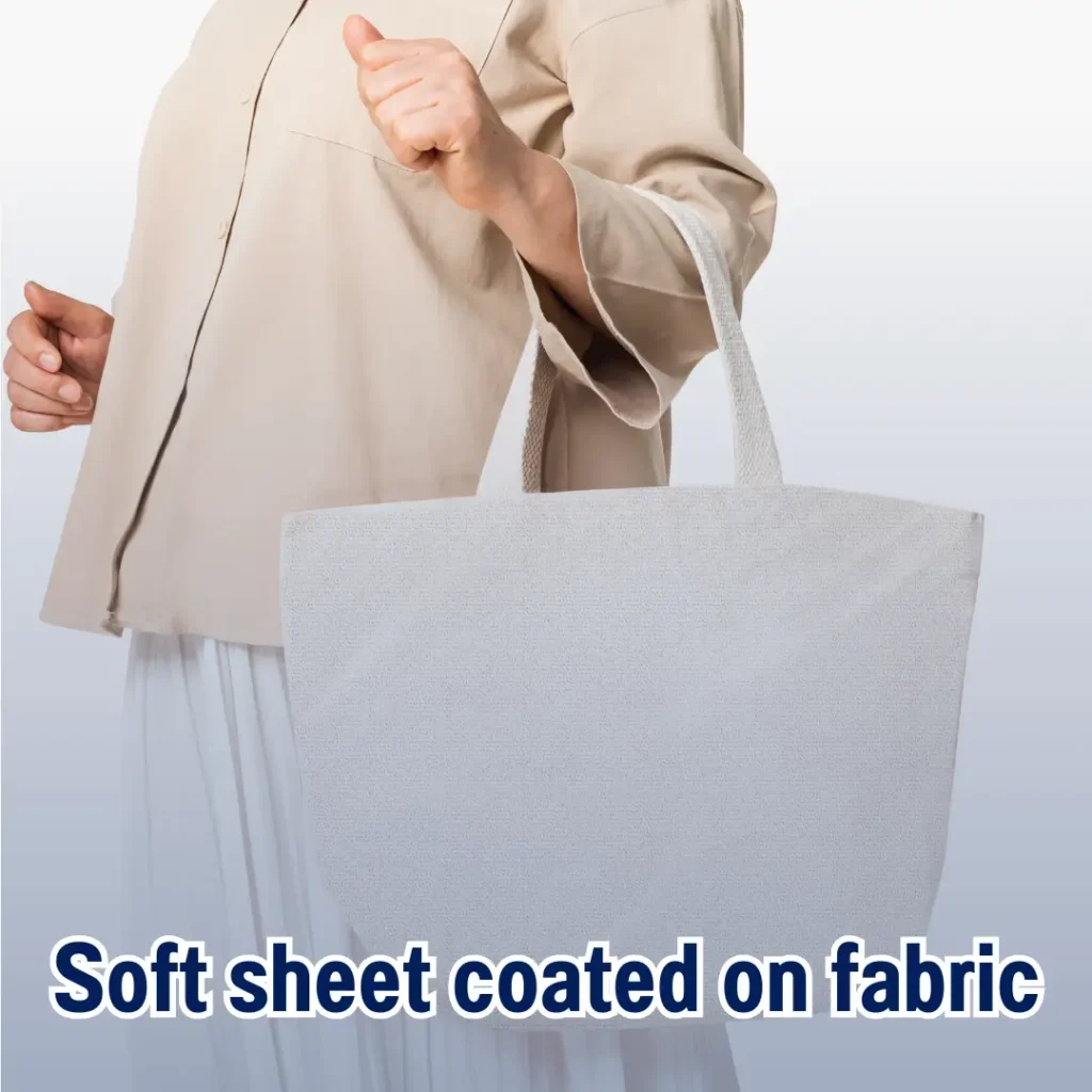 soft sheet coated on fabric
