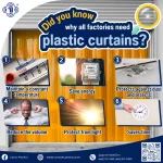 Why do all factories need to use plastic curtains?